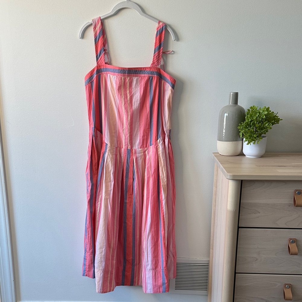 Free People Primavera striped drop-waist sun dress NWOT - Picture 2 of 8